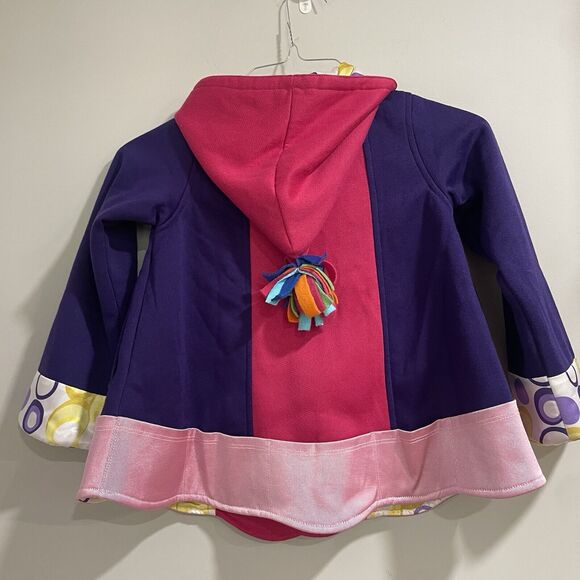 Twirly Girl Jacket Girls Pink/Purple Hood Washable Sz 7 Authentic New with Tags - Picture 13 of 16